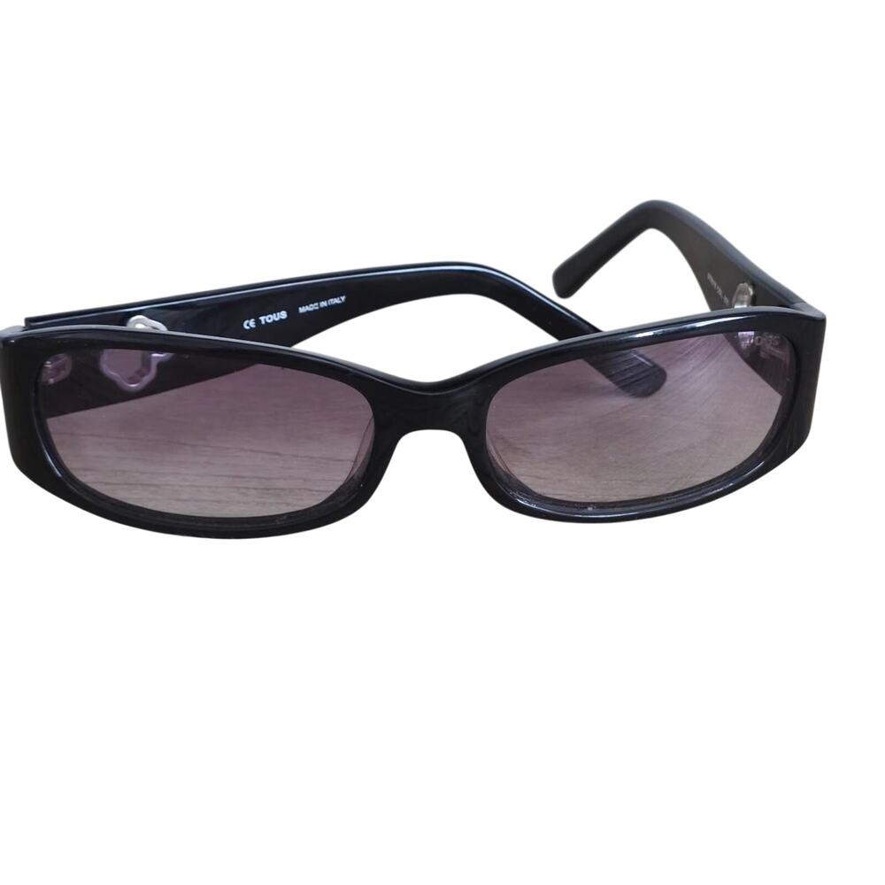 Tous Vintage Sunglasses Y2K Purple Tinted Lenses Black Frame